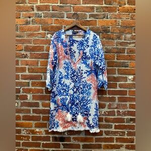 Coral Bathing Suit Cover Up